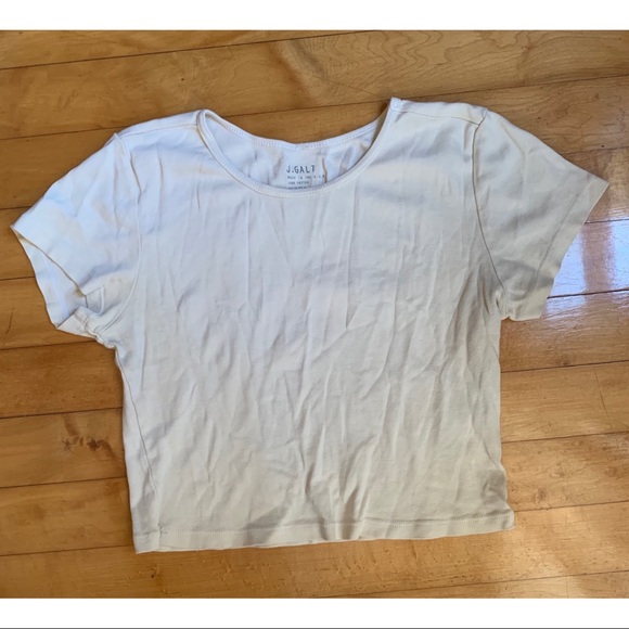 Brandy Melville Tops - Brandy Melville Pastel Yellow Crop Top